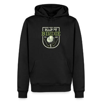 Happy Birdie To Me Golf Golfer - Männer Premium Bio Hoodie - Schwarz - Vorne - Nico (187cm)