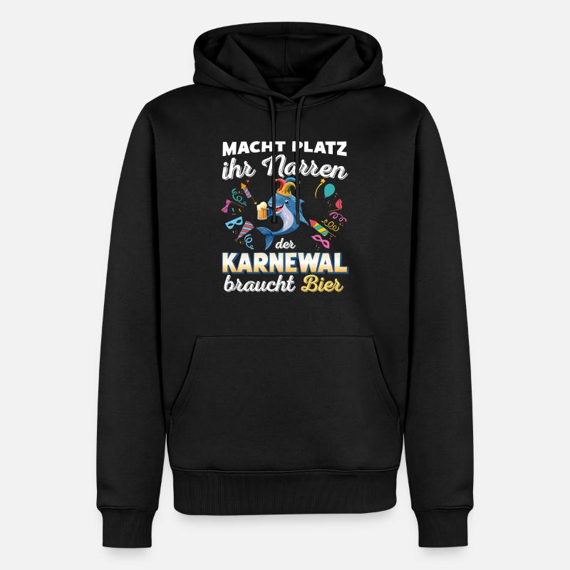 confettis carnaval carnaval design amusant - Sweat à capuche Premium bio Homme - noir