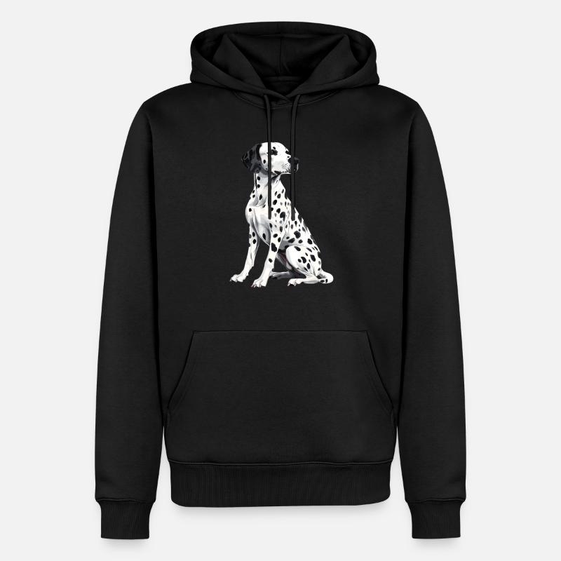 Dalmatiner - Männer Premium Bio Hoodie - Schwarz