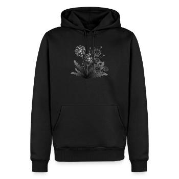Dandelion Life Cycle Illustration Dandelion Life - Men’s Premium Organic Hoodie - black - Front - Nico (187cm)