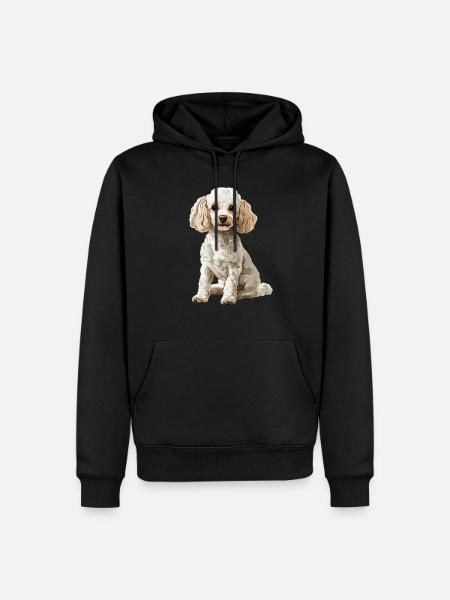 Poodle - Men’s Premium Organic Hoodie - black