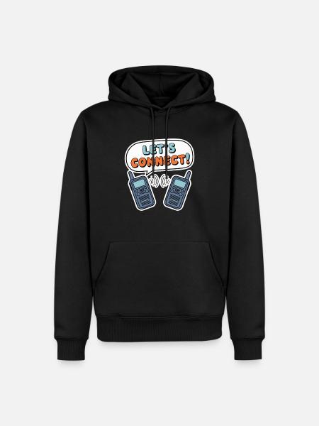 WALKIE TALKIES - Men’s Premium Organic Hoodie - black