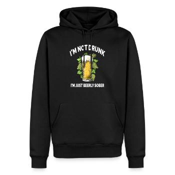Lusitges Bier I'm Not Drunk Just Beerly Sober - Männer Premium Bio Hoodie - Schwarz - Vorne - Nico (187cm)