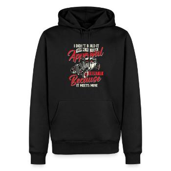 Ich habe es nicht für dich gebaut - Zitat von Race Car Lover - Männer Premium Bio Hoodie - Schwarz - Vorne - Nico (187cm)