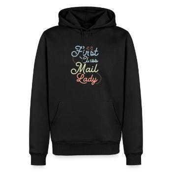 First Class Mail Lady Postal Worker Mail - Männer Premium Bio Hoodie - Schwarz - Vorne - Nico (187cm)