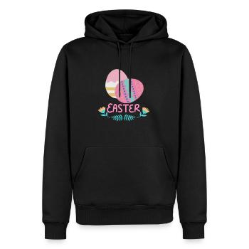 Easter eggs - Men’s Premium Organic Hoodie - black - Front - Nico (187cm)