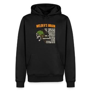 Schweißerhirn - Schweißer Schweißen Schweißen Eisenbauer - Männer Premium Bio Hoodie - Schwarz - Vorne - Nico (187cm)