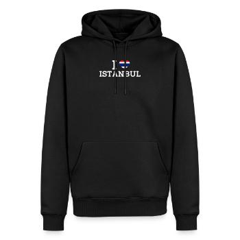 I love Istanbul Cool Wrong Flag Thailand Lover Wortspiel - Männer Premium Bio Hoodie - Schwarz - Vorne - Nico (187cm)