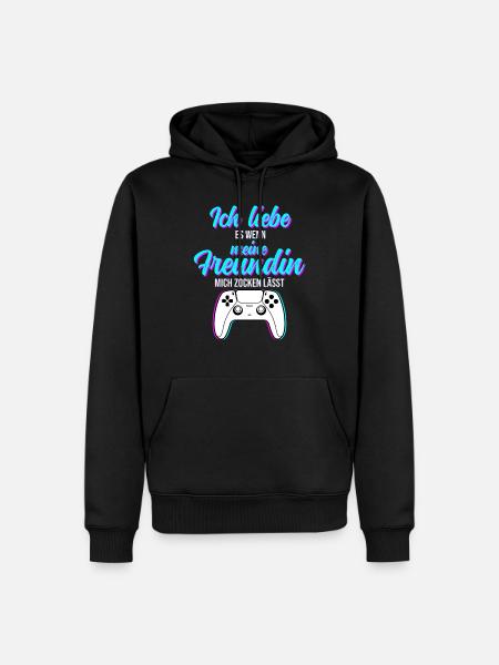Gaming Valentine - Men’s Premium Organic Hoodie - black