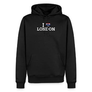 I love London Cool Wrong Flag Thailand Lover Wortspiel - Männer Premium Bio Hoodie - Schwarz - Vorne - Nico (187cm)