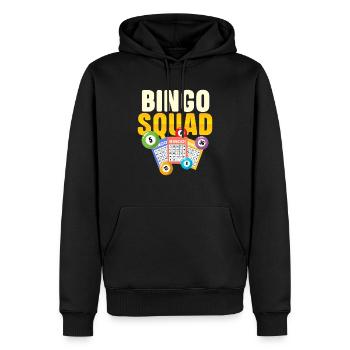 Bingo Squad Matching Bingo Night Player - Men’s Premium Organic Hoodie - black - Front - Nico (187cm)