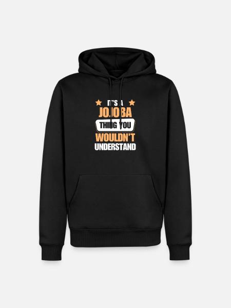 Jojoba makes everything better - Men’s Premium Organic Hoodie - black