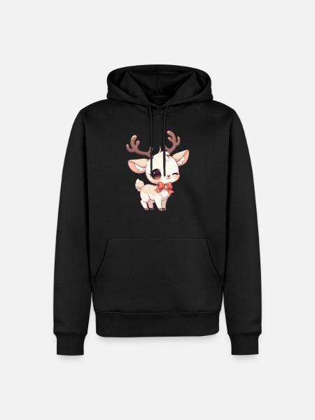 Reindeer Reindeer - Men’s Premium Organic Hoodie - black