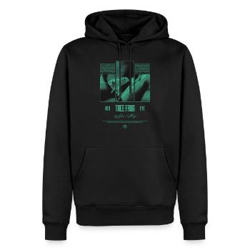 Rotäugiger Laubfrosch Regenwald Amphibie - Männer Premium Bio Hoodie - Schwarz - Vorne - Nico (187cm)