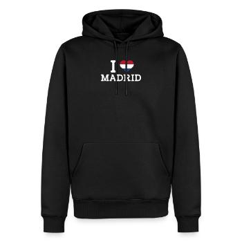 J’aime Madrid Cool J’aime Wrong Flag Pays-Bas - Sweat à capuche Premium bio Homme - noir - Devant - Nico (187cm)