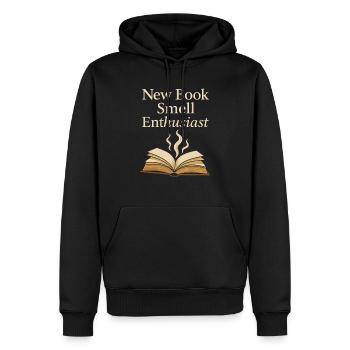 Livre Sniffer Reader -Fragrance Pride Old Pages Arôme - Sweat à capuche Premium bio Homme - noir - Devant - Nico (187cm)