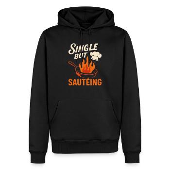 Bachelor, Der Gut Zu Hause Kocht, Solo Cook - Männer Premium Bio Hoodie - Schwarz - Vorne - Nico (187cm)