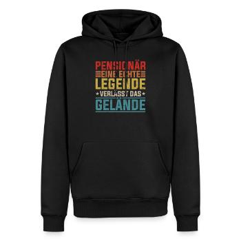 Rentner Opa Großvater Großpapa Großeltern - Männer Premium Bio Hoodie - Schwarz - Vorne - Nico (187cm)