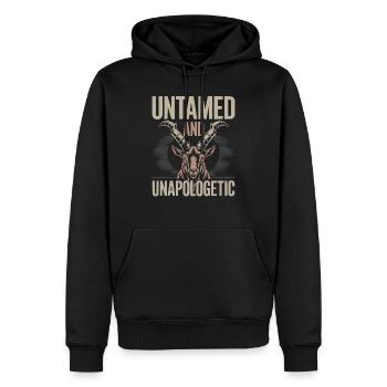Markhor Liebhaber Tier Tier Wild Ziege Pakistan - Männer Premium Bio Hoodie - Schwarz - Vorne - Nico (187cm)