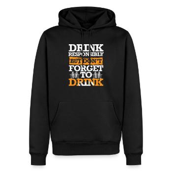 Barkeeper Barmann Bartending - Männer Premium Bio Hoodie - Schwarz - Vorne - Nico (187cm)