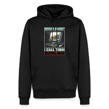 Statistician Error Bars I Call Them Data Analysis - Männer Premium Bio Hoodie - Schwarz - Vorne - Nico (187cm)