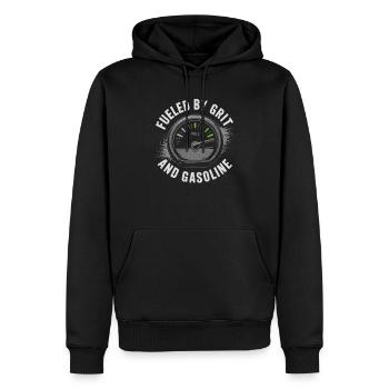 Women In Trucking Female Trucker Pride - Sweat à capuche Premium bio Homme - noir - Devant - Nico (187cm)