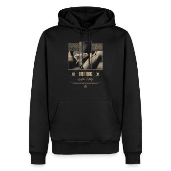 Rotäugiger Laubfrosch Regenwald Amphibie - Männer Premium Bio Hoodie - Schwarz - Vorne - Nico (187cm)