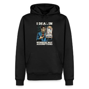 Statistician I Deal In Numbers Data Scientist - Männer Premium Bio Hoodie - Schwarz - Vorne - Nico (187cm)