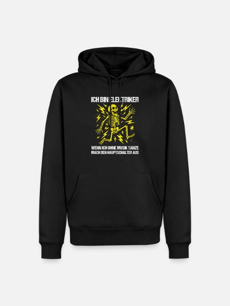 I'm an electrician - Men’s Premium Organic Hoodie - black