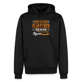 Werkzeug Flüsterer Handwerker Heimwerker Werkstatt - Männer Premium Bio Hoodie - Schwarz - Vorne - Nico (187cm)