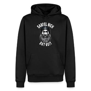 Ostfriesische Nordsee Seemann Sabbel Nich Dat Geit - Männer Premium Bio Hoodie - Schwarz - Vorne - Nico (187cm)