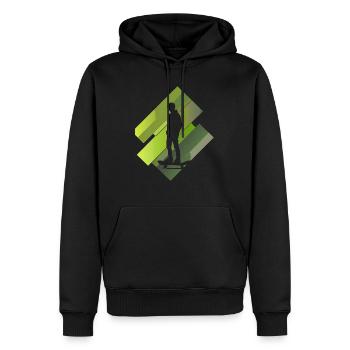 Skating Boarder Skate - Men’s Premium Organic Hoodie - black - Front - Nico (187cm)