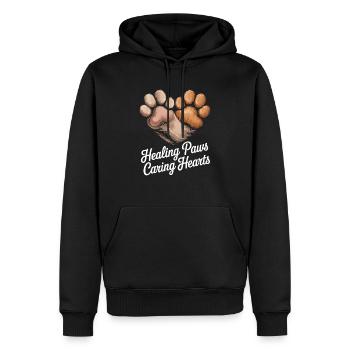 Vétérinaires experts pour les vétérinaires - Sweat à capuche Premium bio Homme - noir - Devant - Nico (187cm)