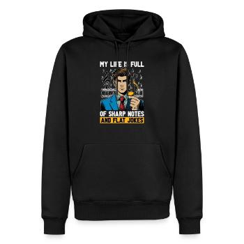 Music Teacher My Life Is Full Of Classical Music - Men’s Premium Organic Hoodie - black - Front - Nico (187cm)