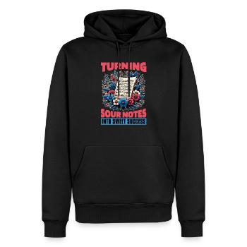 Music Teacher Turning Sour Notes Into Music Lover - Männer Premium Bio Hoodie - Schwarz - Vorne - Nico (187cm)