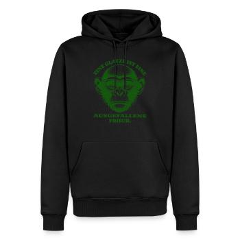 La calvitie est une coiffure inhabituelle - Sweat à capuche Premium bio Homme - noir - Devant - Nico (187cm)