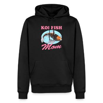 Poisson Koi Maman Koi Nishikigoi Cadeau - Sweat à capuche Premium bio Homme - noir - Devant - Nico (187cm)