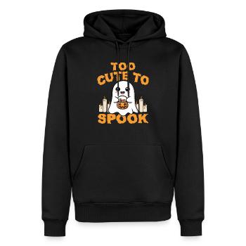 ZU SÜSS ZUM GRUSELN - HALLOWEEN-GESCHENK - Männer Premium Bio Hoodie - Schwarz - Vorne - Nico (187cm)