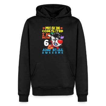 Mission terminée maintenant 6 et toujours aussi géniale - Sweat à capuche Premium bio Homme - noir - Devant - Nico (187cm)