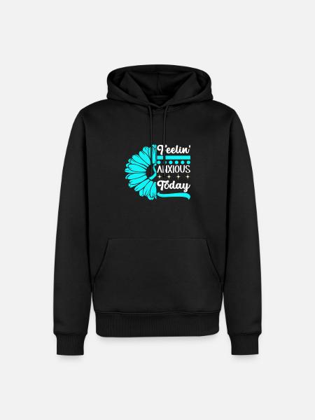 Angststörung Anxiety disorder - Männer Premium Bio Hoodie - Schwarz