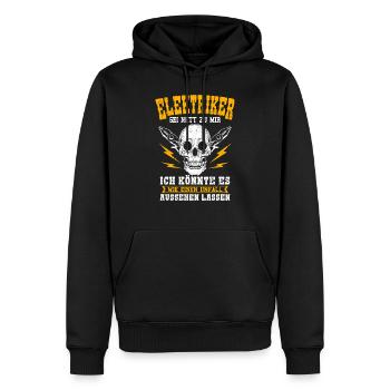 Elektriker Sei Nett Zu Mir Elektroniker Techniker - Männer Premium Bio Hoodie - Schwarz - Vorne - Nico (187cm)