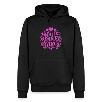 Malle Party Mädels - Männer Premium Bio Hoodie - Schwarz - Vorne - Nico (187cm)