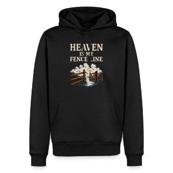 Chrétien Homesteader Foi Agriculture Vie lugubre - Sweat à capuche Premium bio Homme - noir - Devant - Nico (187cm)