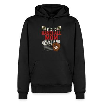 Baseball Mom Dugout Life Game Day Support Team Spi - Männer Premium Bio Hoodie - Schwarz - Vorne - Nico (187cm)