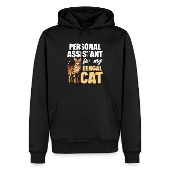 Persönlicher Assistent Für Meine Bengal Cat - Männer Premium Bio Hoodie - Schwarz - Vorne - Nico (187cm)