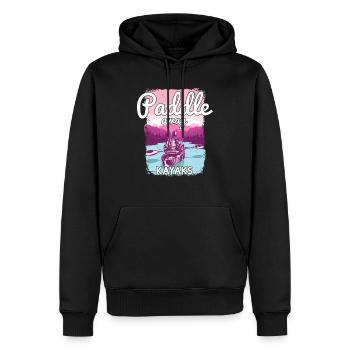 Kajakfahren - Männer Premium Bio Hoodie - Schwarz - Vorne - Nico (187cm)