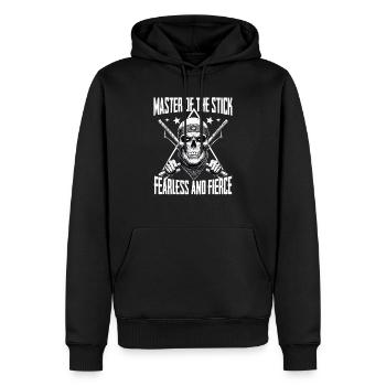 Escrima Arnis Kampfsport - Männer Premium Bio Hoodie - Schwarz - Vorne - Nico (187cm)