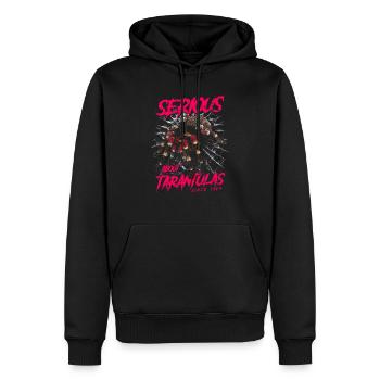 Sérieux au sujet des tarentules araignée de compagnie née en 1964 - Sweat à capuche Premium bio Homme - noir - Devant - Nico (187cm)