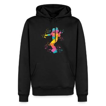 Snowboarder Snowboarding Snowboard - Sweat à capuche Premium bio Homme - noir - Devant - Nico (187cm)