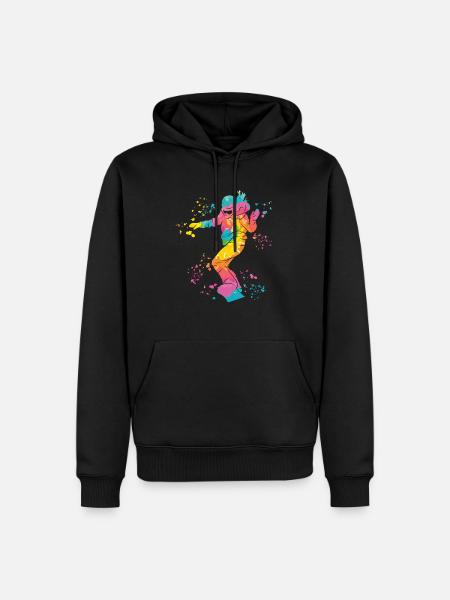 Snowboarder Snowboarding Snowboard - Men’s Premium Organic Hoodie - black